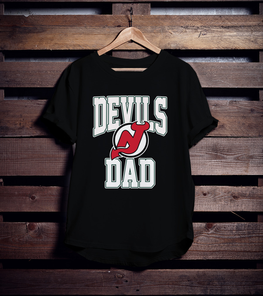 New Jersey Devils Dad Hockey Fan T-Shirt