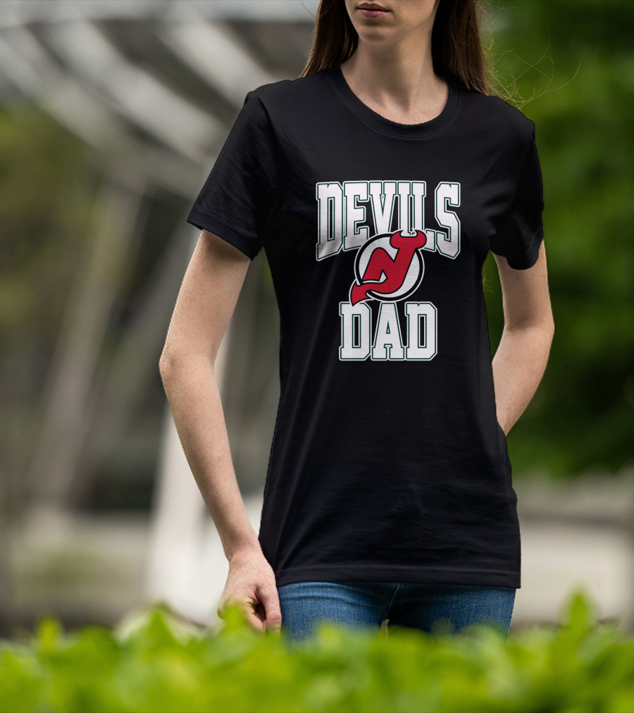 New Jersey Devils Dad Hockey Fan T-Shirt