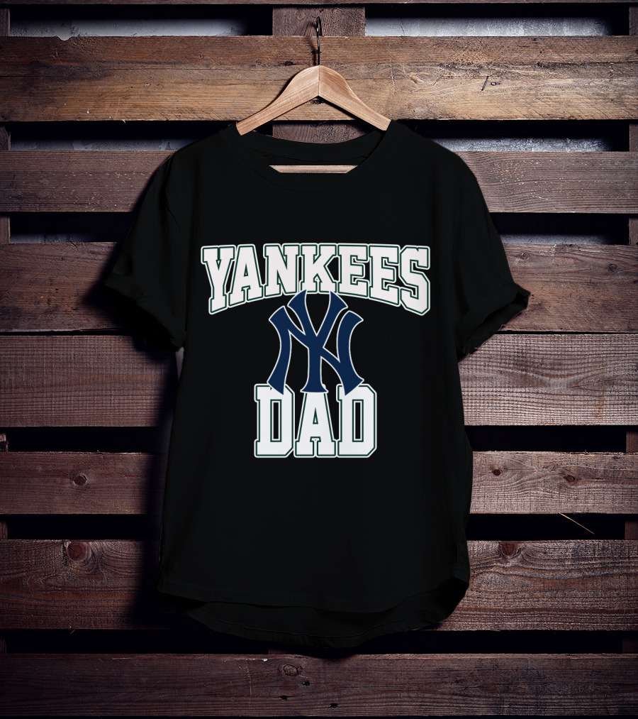 Yankees Dad New York Yankees Fan Apparel Iconic Dad Champion T-Shirt