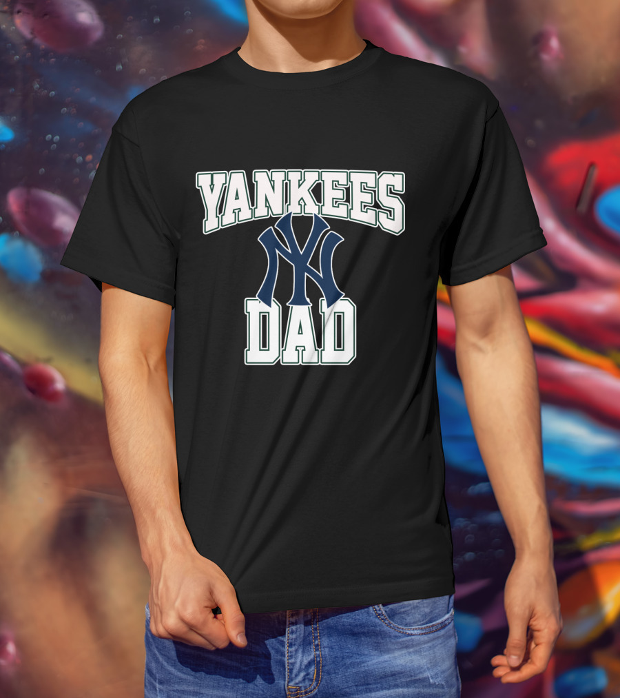 Yankees Dad New York Yankees Fan Apparel Iconic Dad Champion T-Shirt