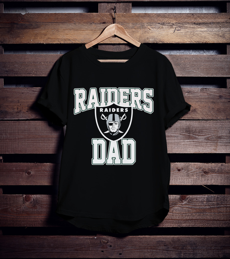 Raiders Dad Father's Day Oakland Football Fan T-Shirt