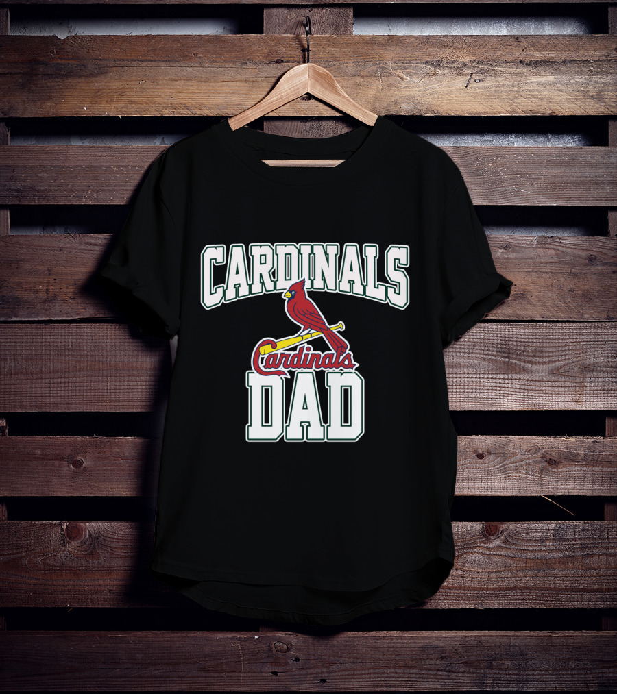 StLouis Cardinals Dad Cardinal Baseball Logo Fan T-Shirt