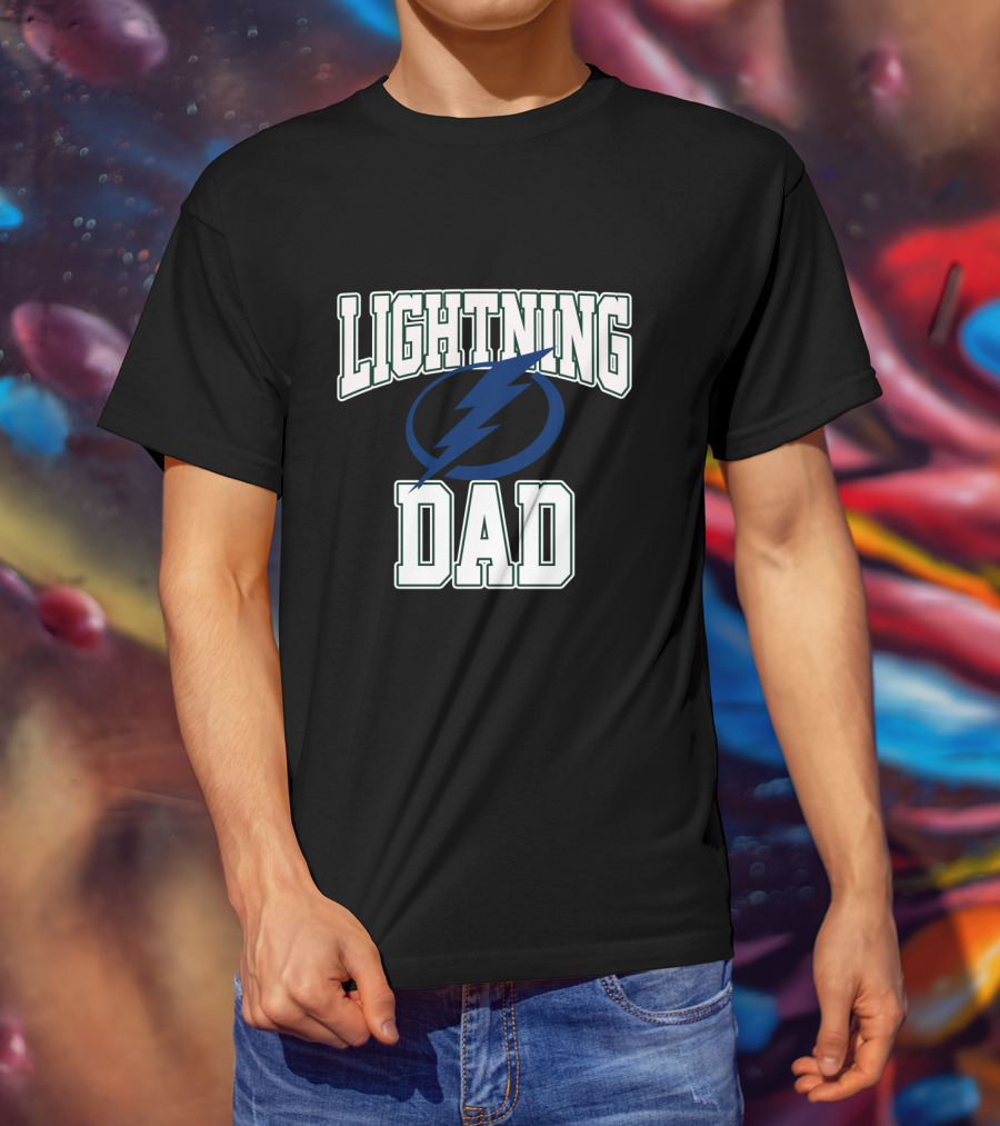 Lightning Dad Tampa Bay Lightning Supporter T-Shirt