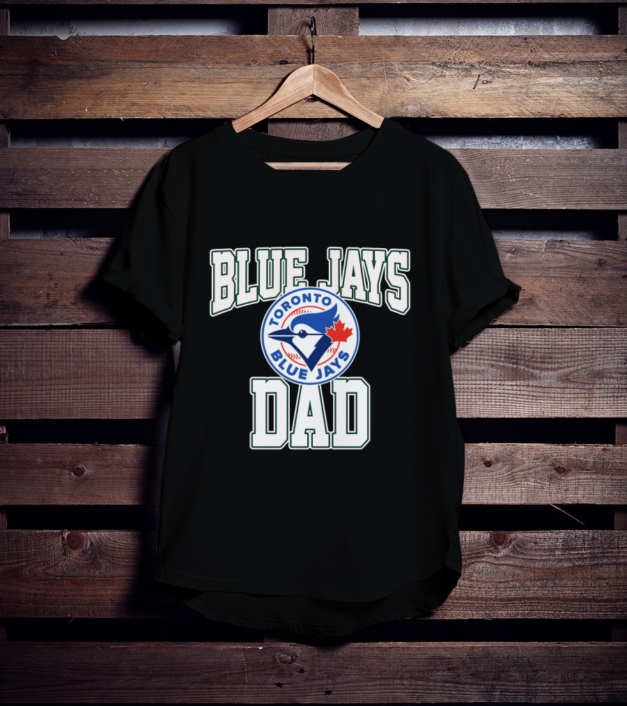 Blue Jays Toronto Dad With Blue Jay And Maple Leaf T-Shirt