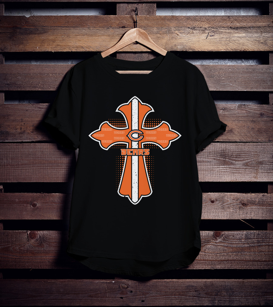 Cross Bears Jesus Chicago Fans T-Shirt
