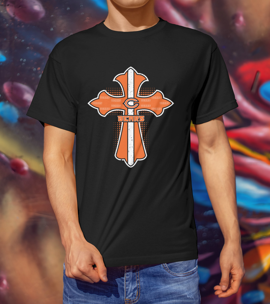 Cross Bears Jesus Chicago Fans T-Shirt