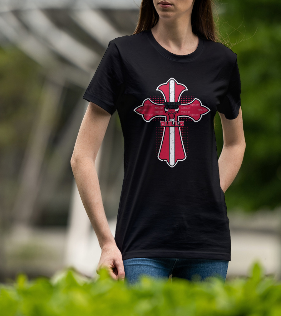 Chicago Bulls Cross For Jesus Fans T-Shirt