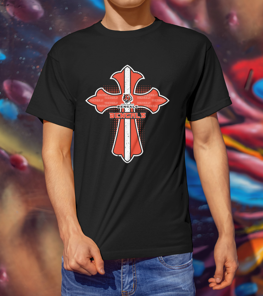 Cincinnati Bengals Cross Jesus Fans Bengals T-Shirt