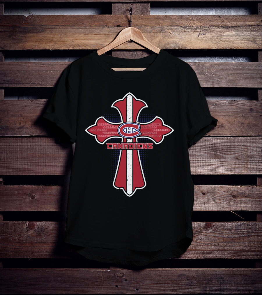 Montreal Canadiens Fans Cross Jesus T-Shirt