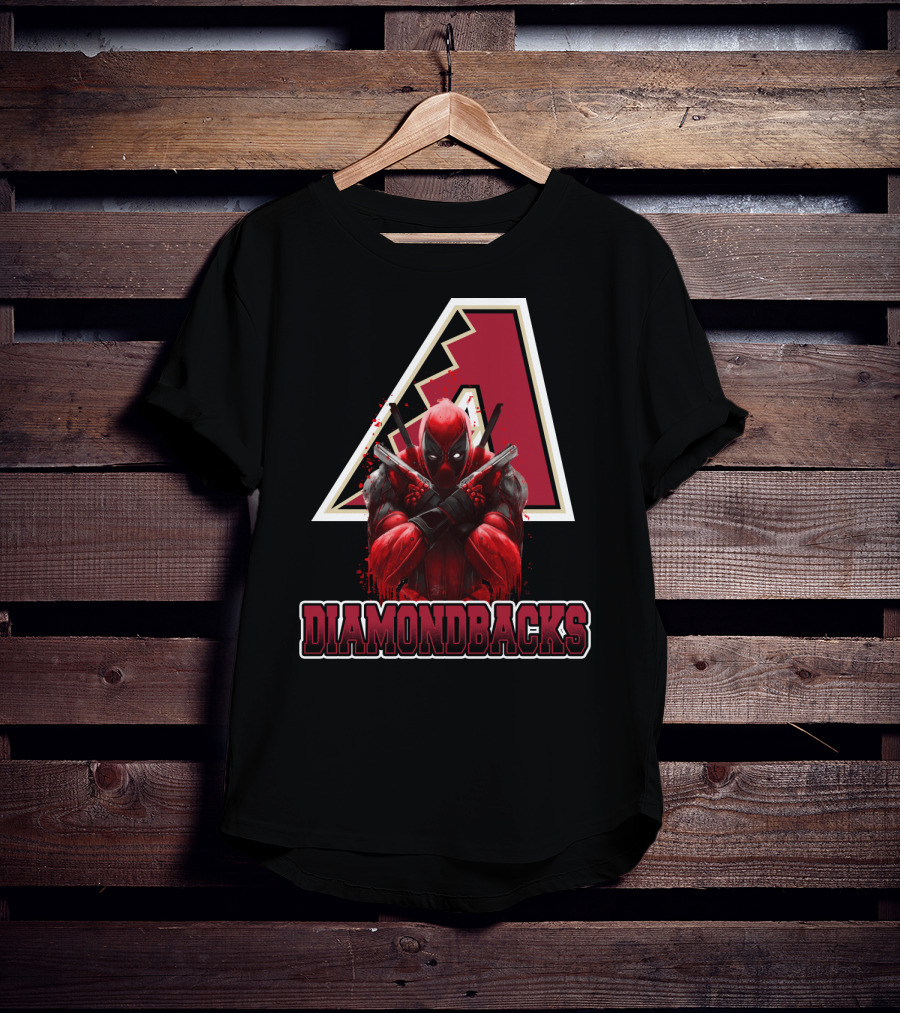 Arizona Diamondbacks Marvel Crossover With Deadpool T-Shirt