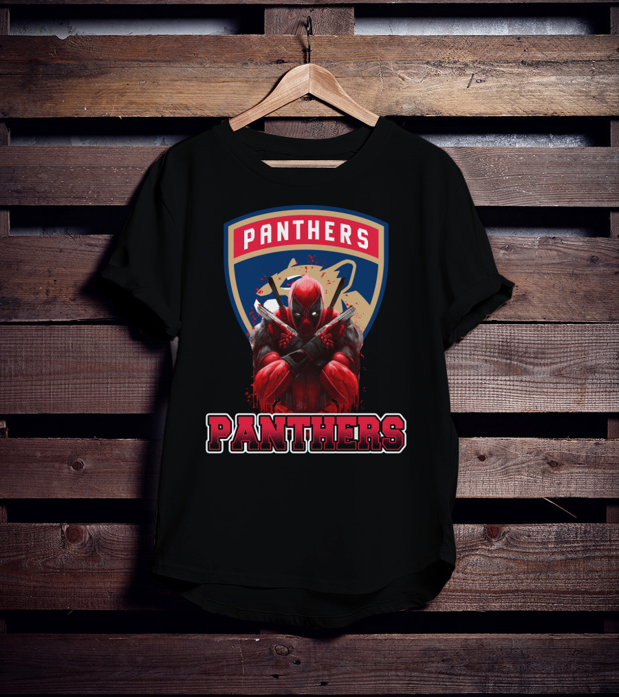 Florida Panthers Deadpool Crossover T-Shirt