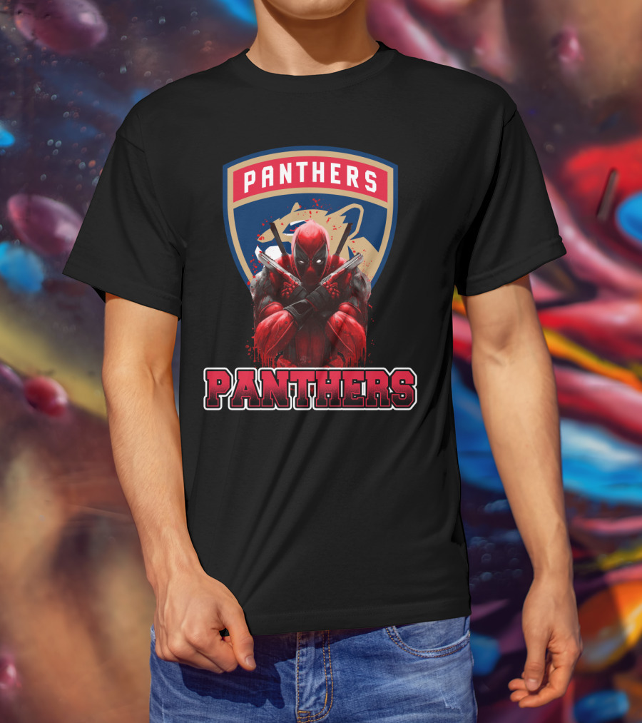 Florida Panthers Deadpool Crossover T-Shirt