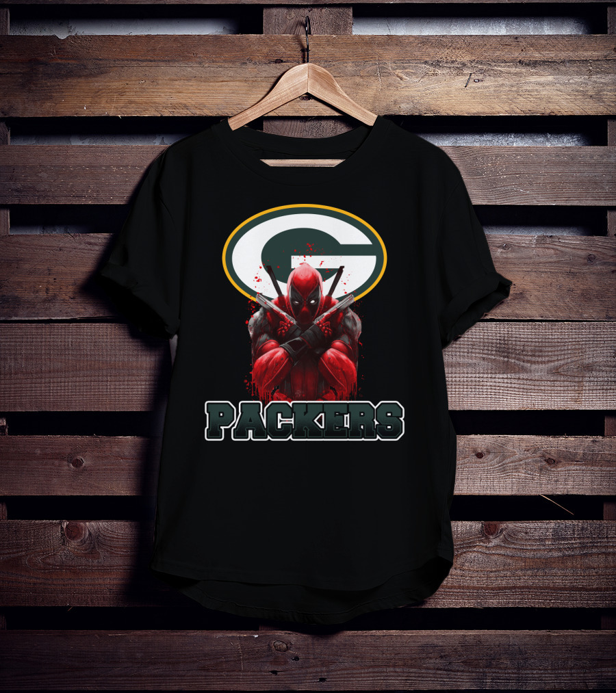 Green Bay Packers Deadpool Crossover Fan Merchandise T-Shirt