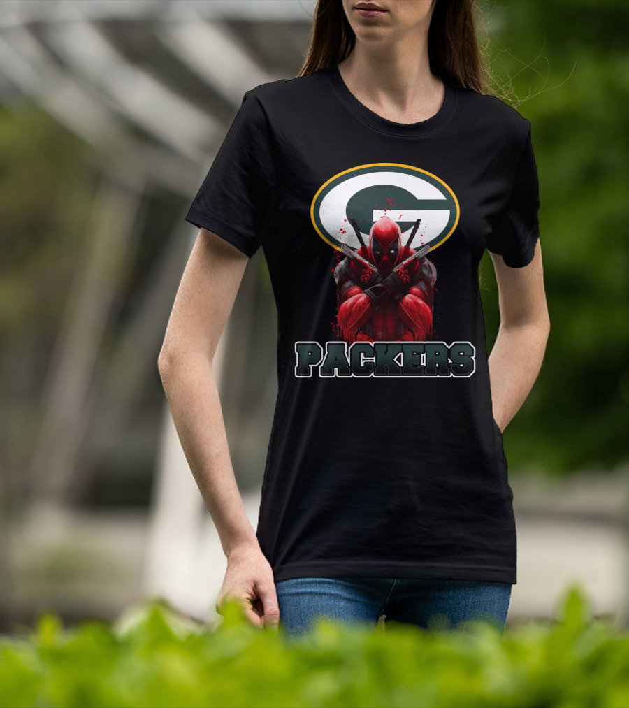 Green Bay Packers Deadpool Crossover Fan Merchandise T-Shirt