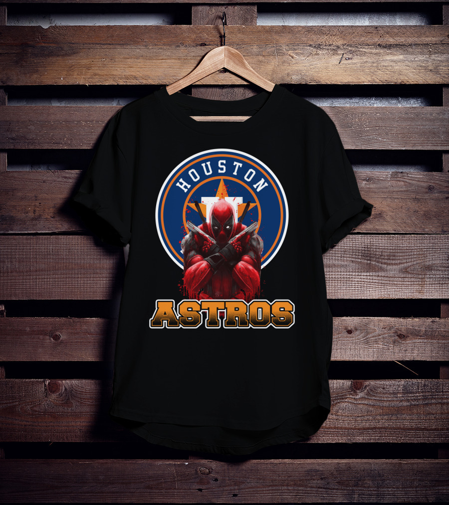 Houston Astros Deadpool Crossover T-Shirt