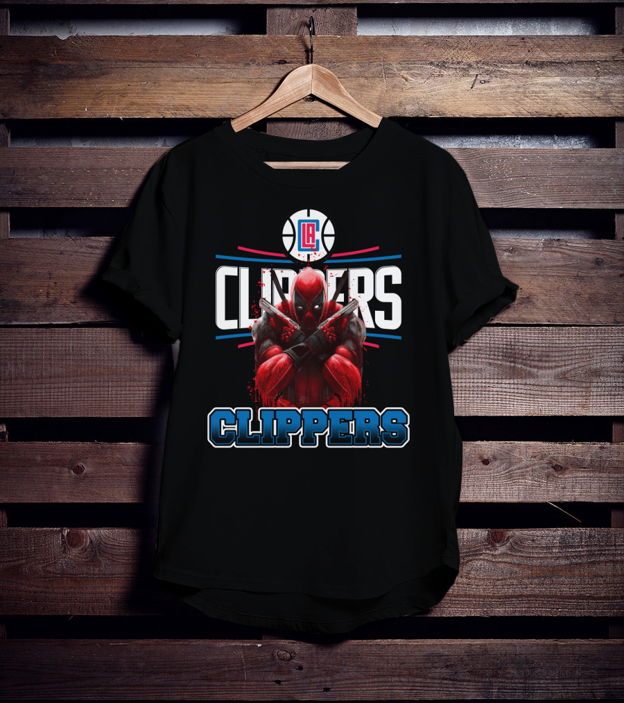 LA Clippers Deadpool Crossover Basketball Fan Favorite T-Shirt