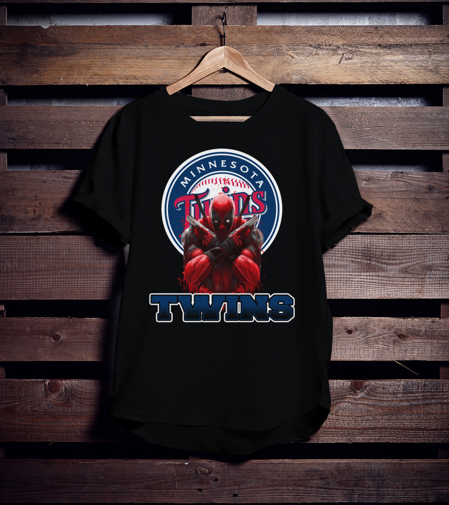 Minnesota Twins Deadpool Crossover For Fans T-Shirt