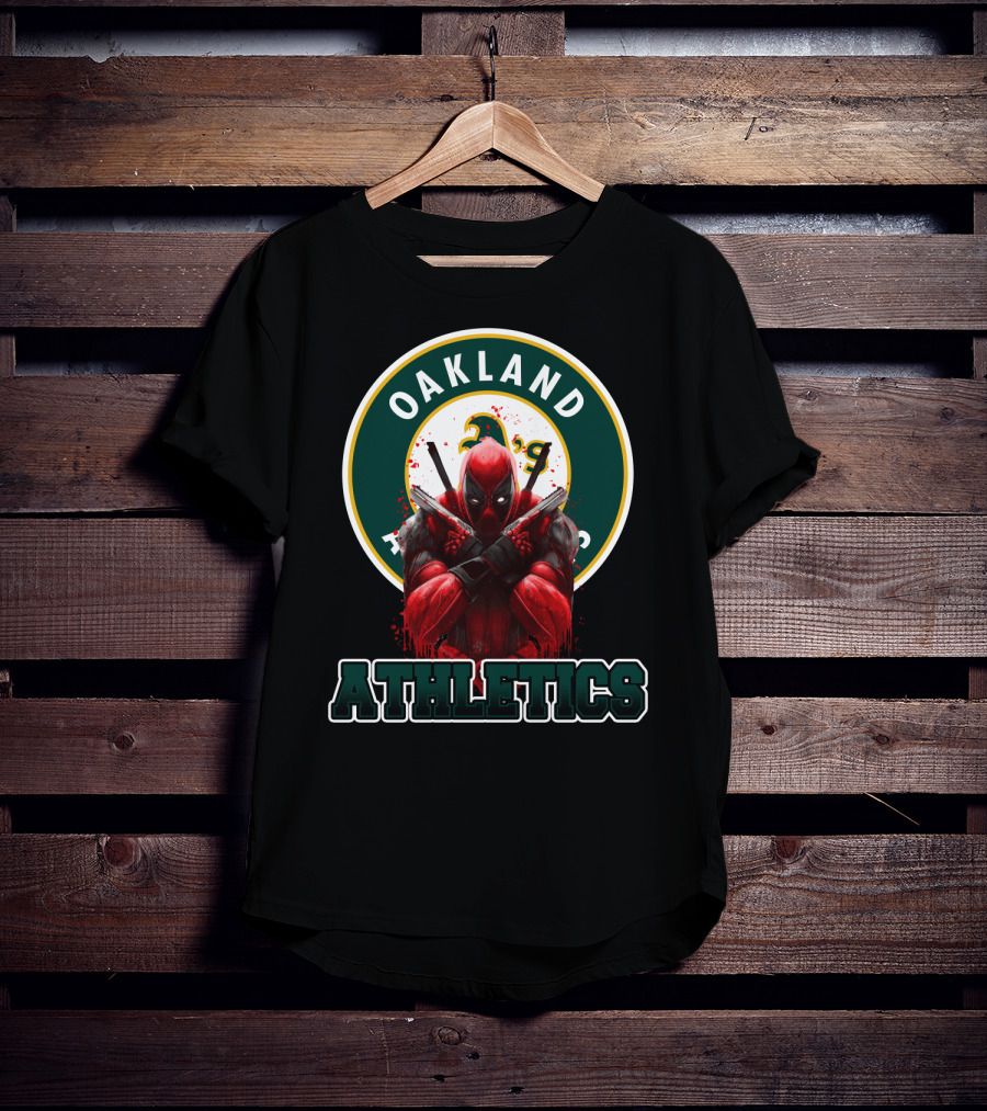 Oakland Athletics Deadpool Crossover Fan T-Shirt