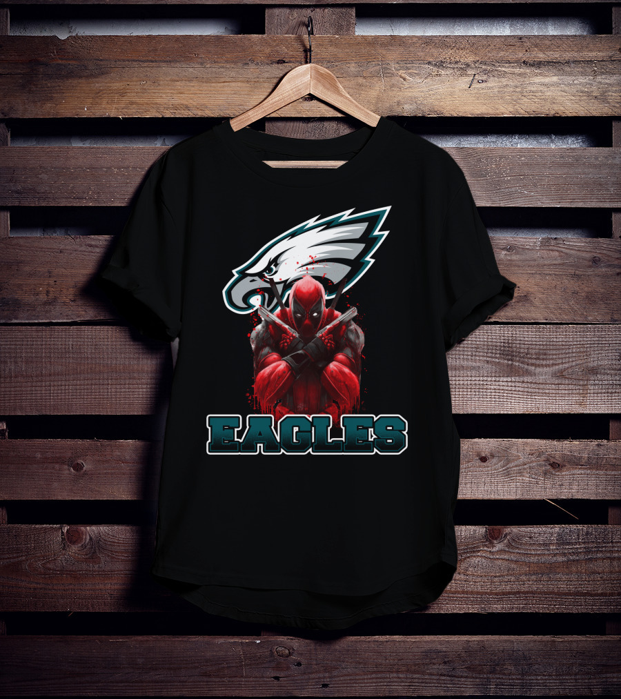 Philadelphia Eagles Deadpool Mashup Fans T-Shirt