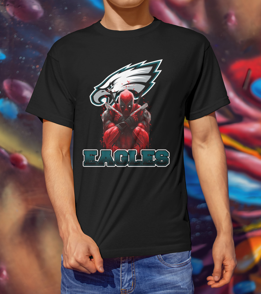 Philadelphia Eagles Deadpool Mashup Fans T-Shirt