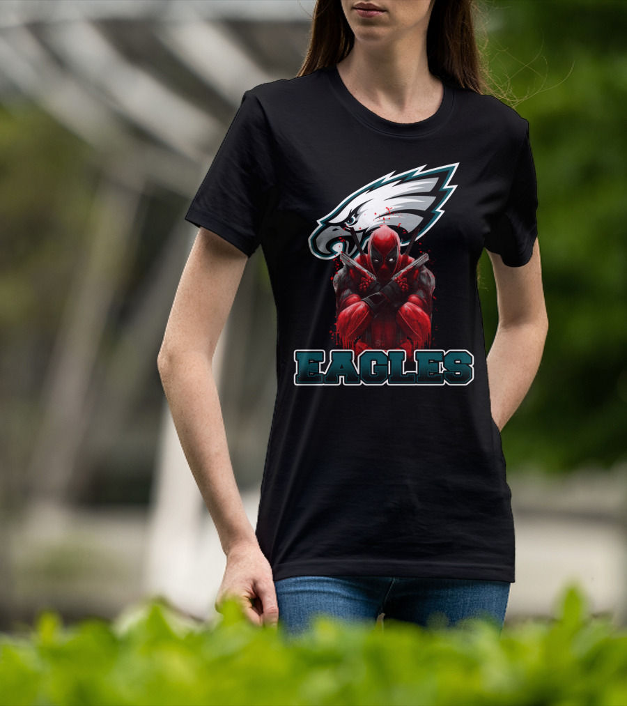 Philadelphia Eagles Deadpool Mashup Fans T-Shirt