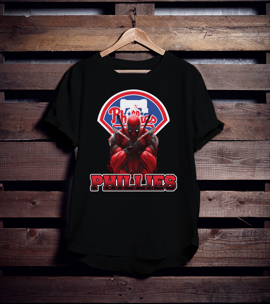 Philadelphia Phillies Deadpool Crossover Fans T-Shirt