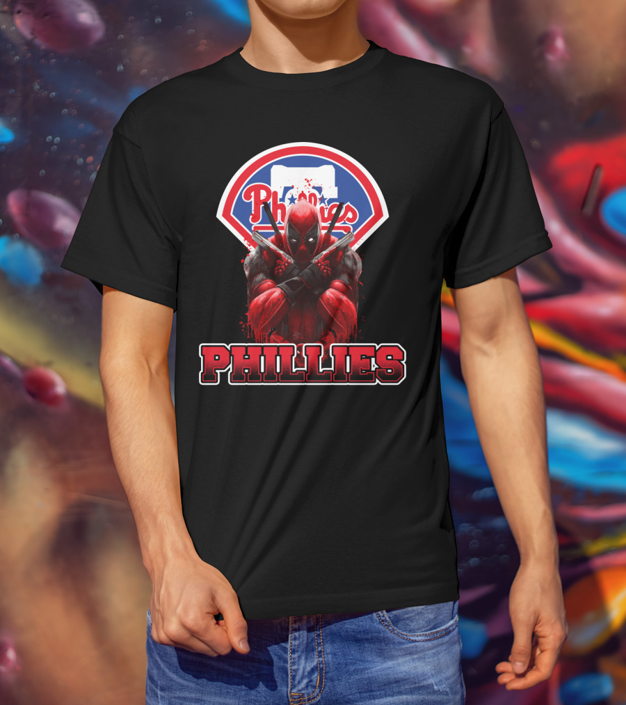 Philadelphia Phillies Deadpool Crossover Fans T-Shirt