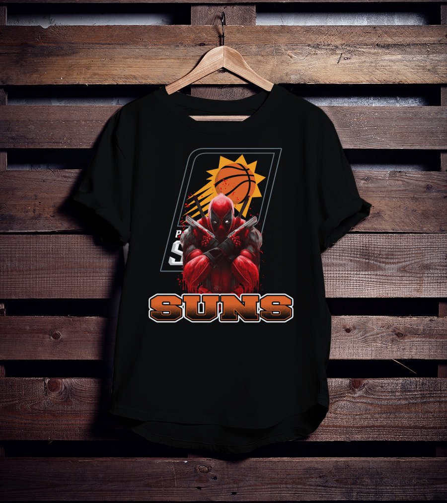 Phoenix Suns Basketball Deadpool Crossover Fan T-Shirt
