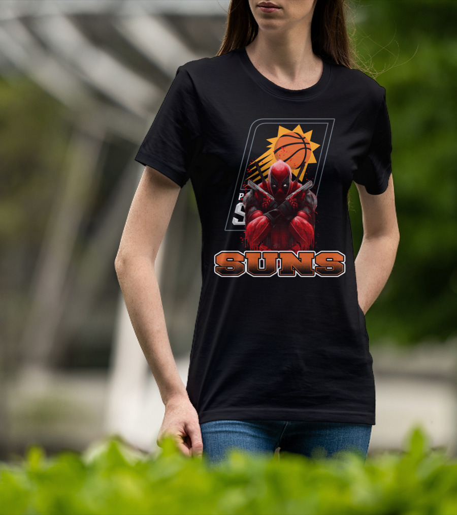 Phoenix Suns Basketball Deadpool Crossover Fan T-Shirt