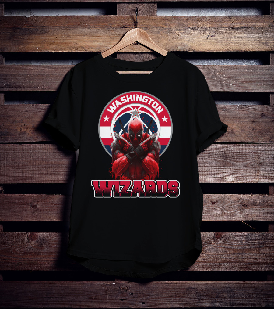Washington Wizards Deadpool Crossover Fan T-Shirt