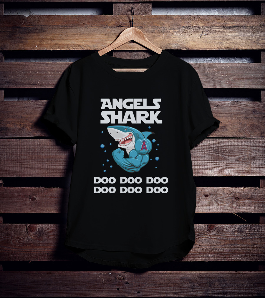 Angels Shark Doo Doo Doo Los Angeles Mlb T-Shirt