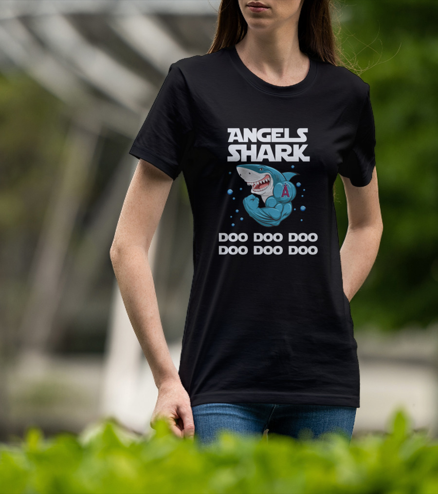 Angels Shark Doo Doo Doo Los Angeles Mlb T-Shirt