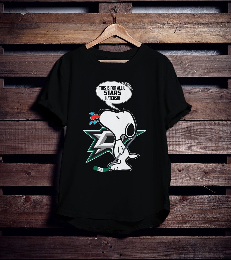Snoopy Dallas Stars Hockey Fans T-Shirt
