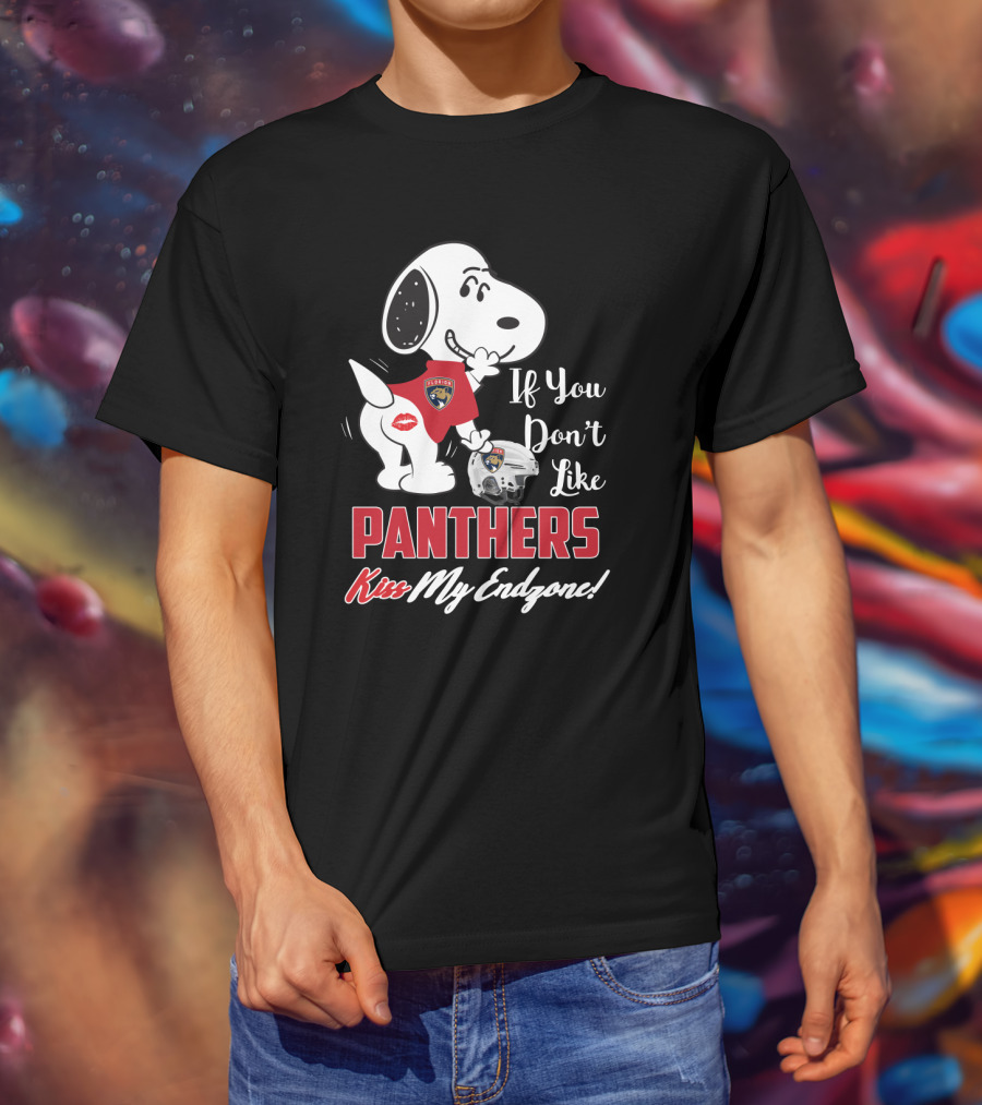 If You Don’t Like Florida Panthers Kiss My Endzone Snoopy T-Shirt