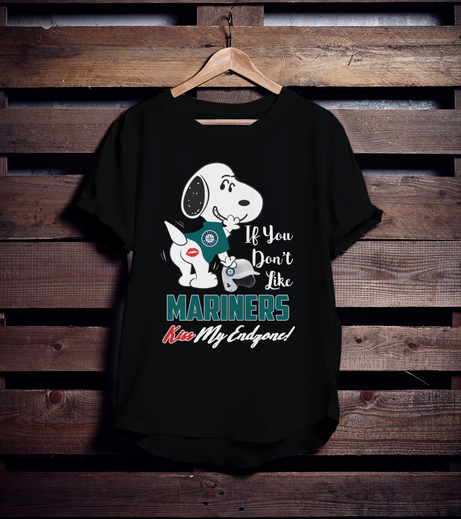 Snoopy If You Don’t Like Mariners Kiss My Endzone T-Shirt
