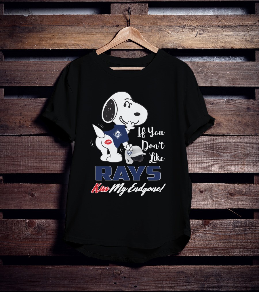 Snoopy If You Don't Like Rays Kiss My Endzone Tampa Bay T-Shirt