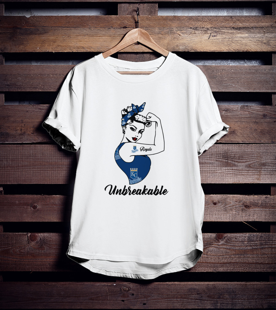 Kansas City Royals Unbreakable Strong Girl Iconic KC T-Shirt