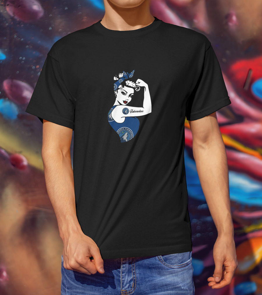 Unbreakable Minnesota Timberwolves Strong Girl T-Shirt