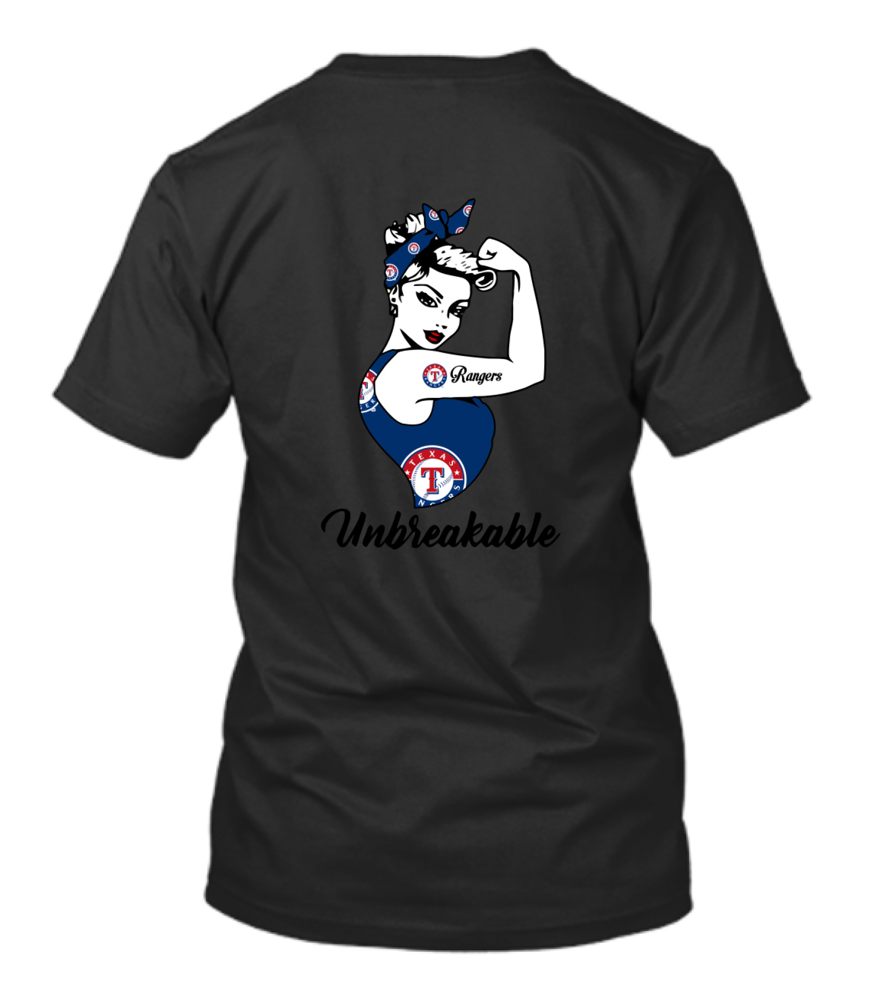 Texas Rangers Unbreakable Strong Girl T-Shirt