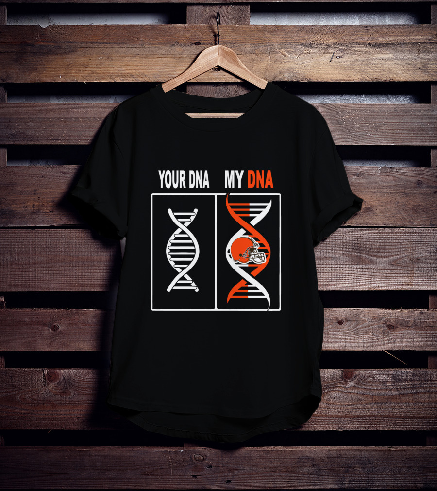 Your Dna My Dna Cleveland Browns Fans Football Helmet T-Shirt