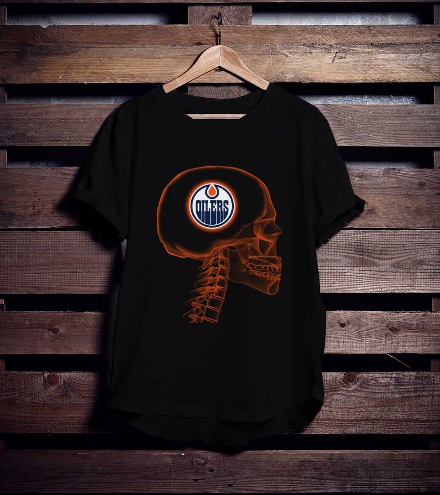 Edmonton Oilers Brain X-Ray T-Shirt
