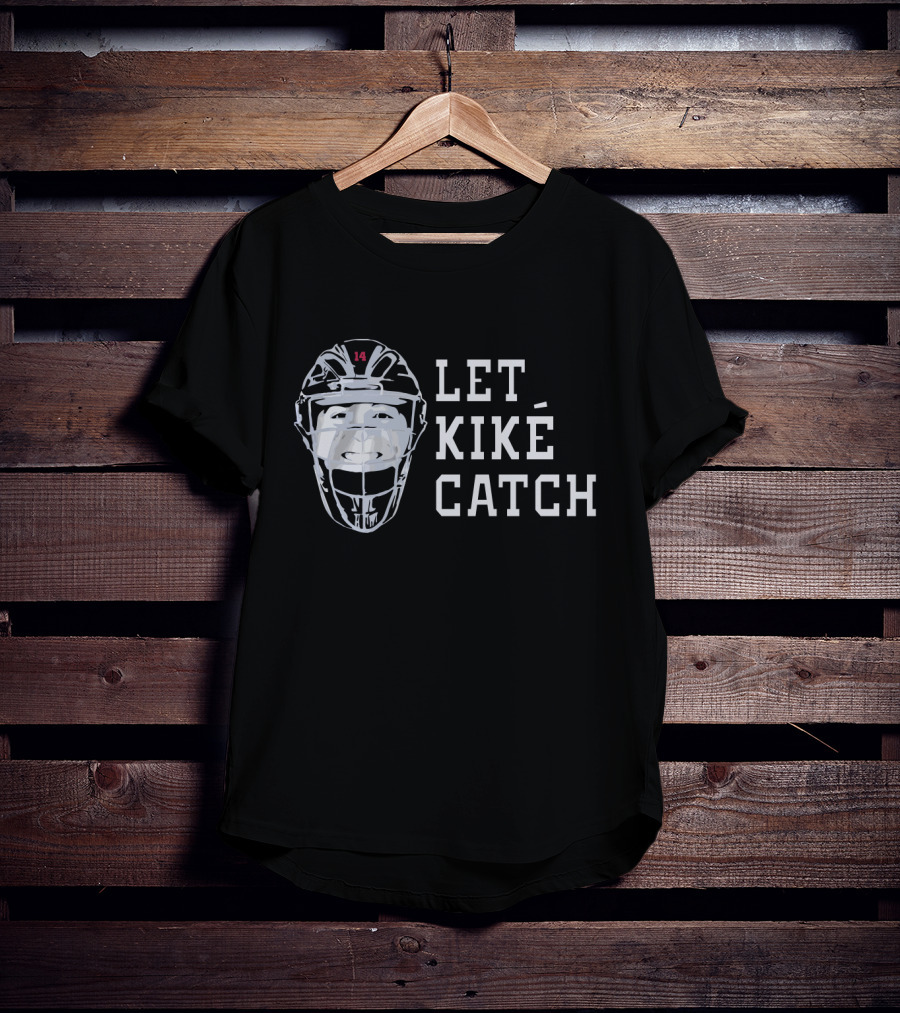 Let KiKE Catch Baseball Face Mask Los Angeles Dodgers Fans T-Shirt
