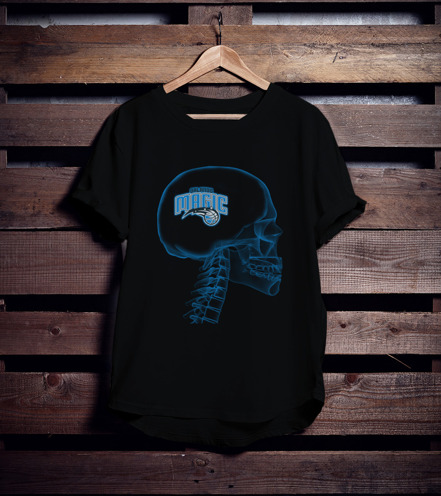 Orlando Magic Brain Skull Halloween Fan T-Shirt