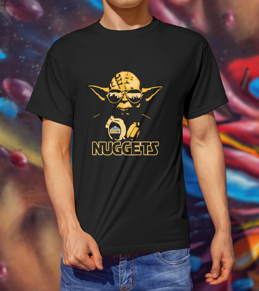 Yoda Nuggets Fans Star Wars And Denver Basketball Fun T-Shirt