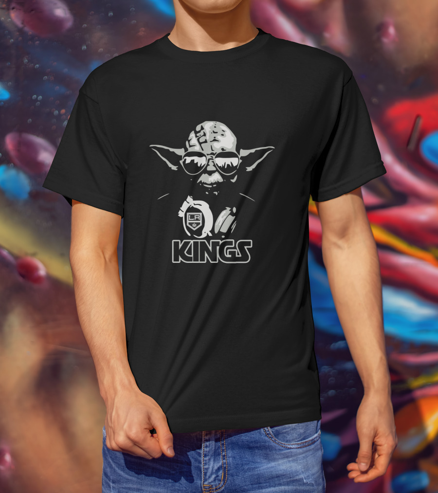 Yoda Star Wars LA Kings Hockey Fans T-Shirt