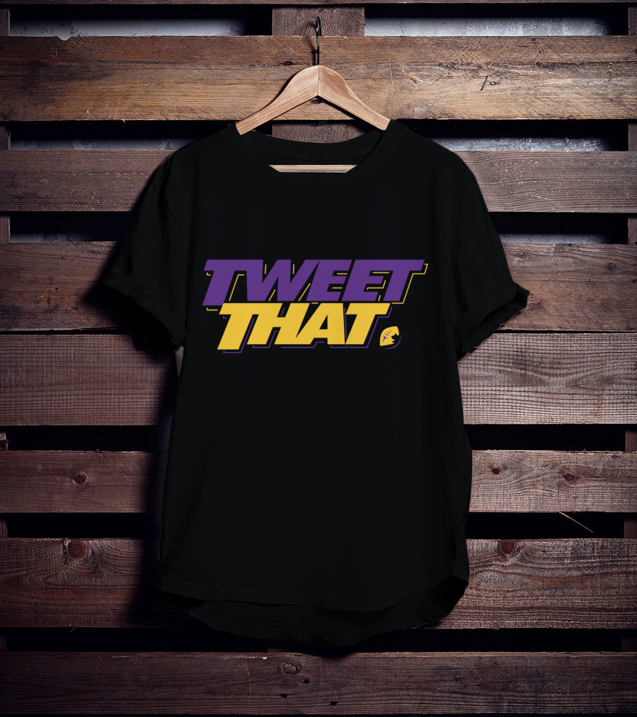Tweet That Mike Zimmer Fans Vikings Football Purple Yellow T-Shirt
