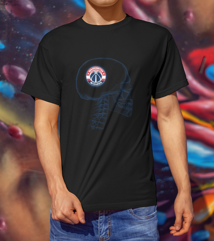 Washington Wizards Brain X-Ray Halloween T-Shirt