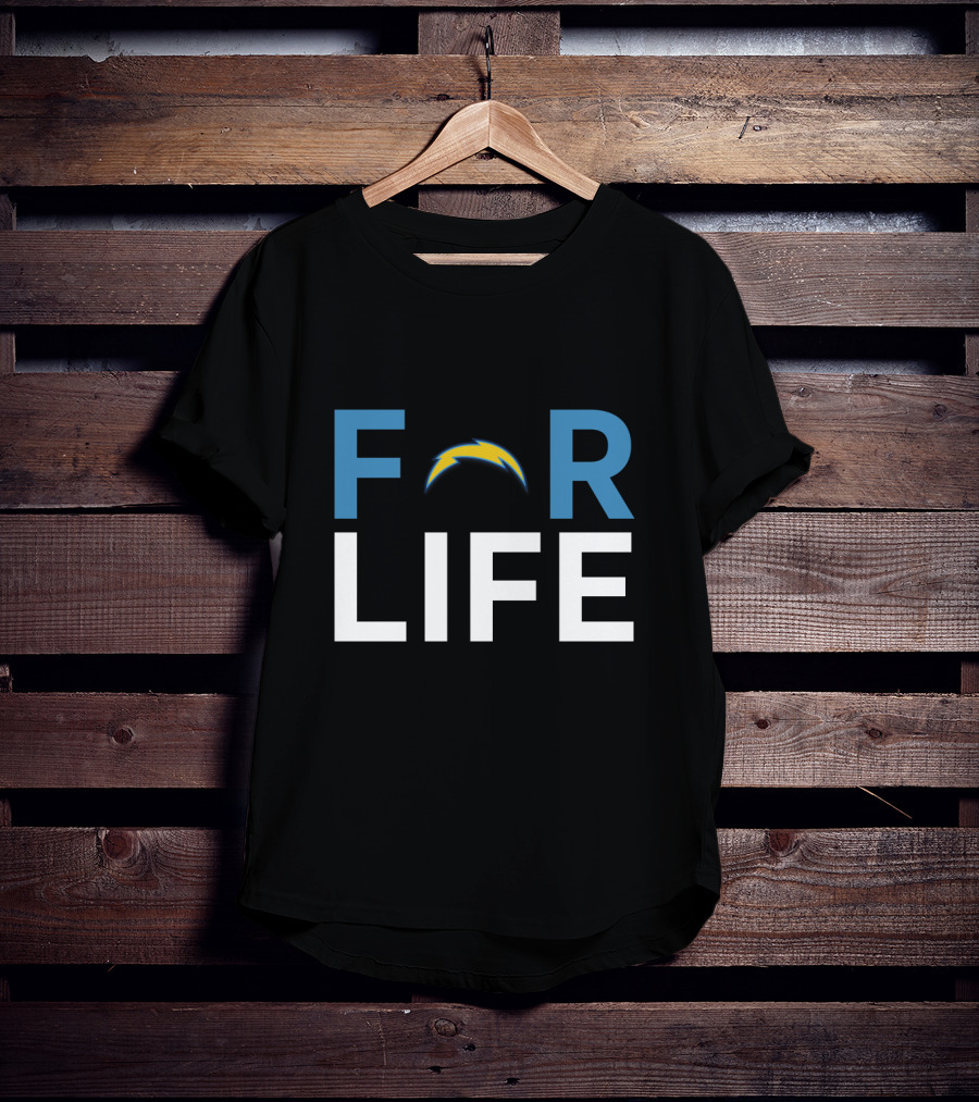 Los Angeles Chargers Bolt For Life Fan Commitment T-Shirt