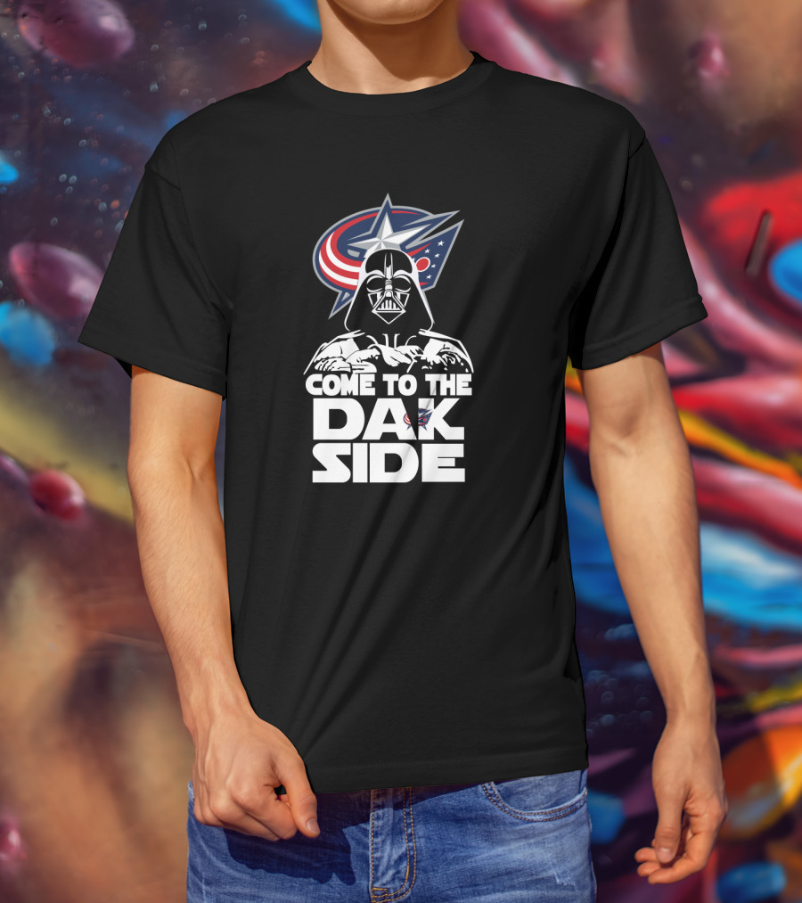 Come To The Dark Side Darth Vader Columbus Blue Jackets Fans T-Shirt