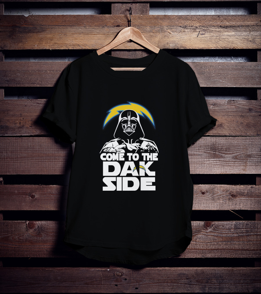 Come To The Dark Side Darth Vader Los Angeles Chargers Fans T-Shirt